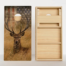 Load image into Gallery viewer, CORNHOLE GAMES USA - AMERICAN DEER FLAG CORNHOLE BOARDS